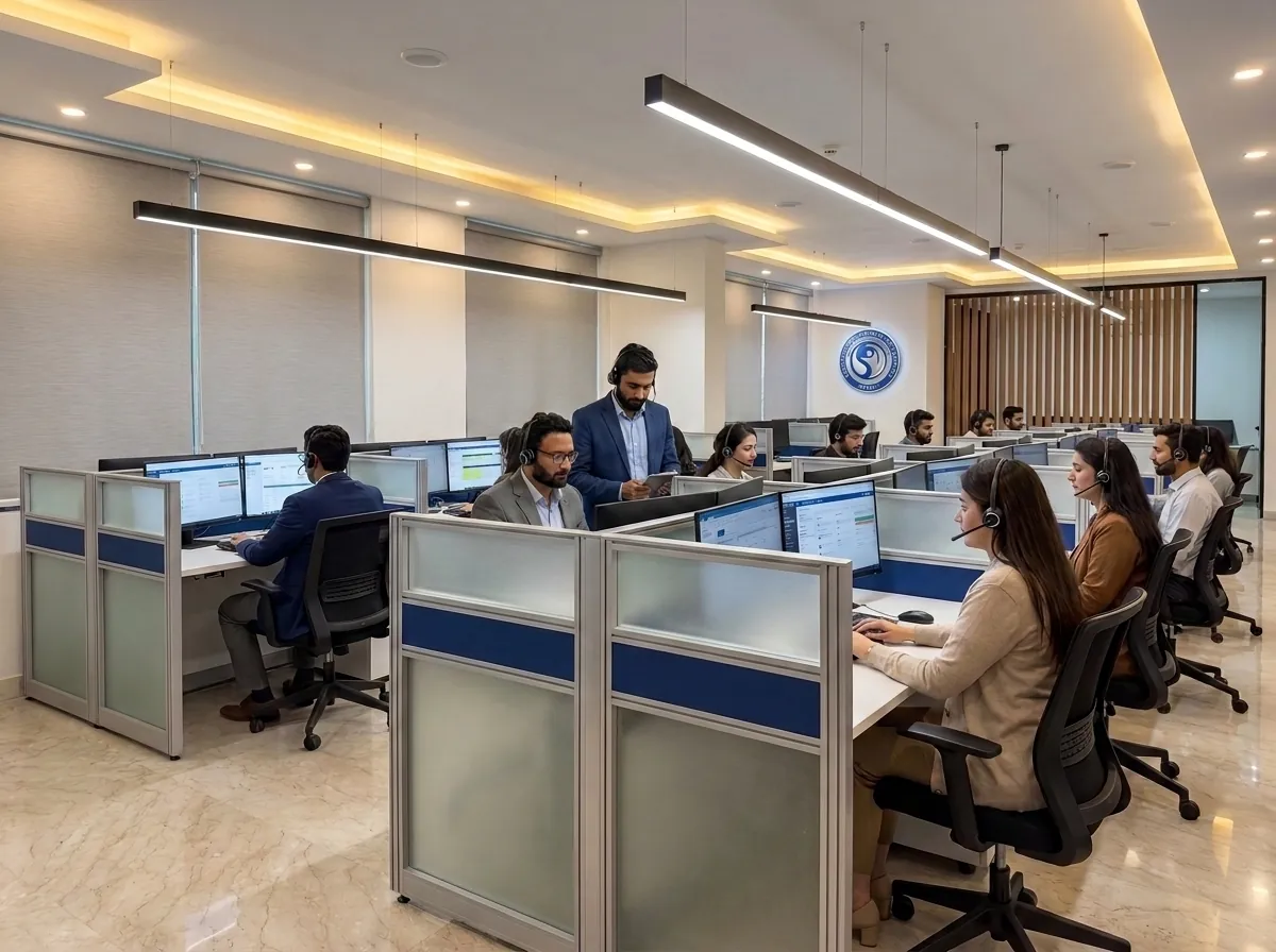 MVAC support team working at dedicated workstations